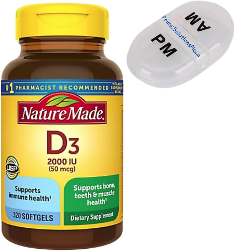Vitamin D3 2000 IU (50 mcg) Softgels - 320 Day Supply W217758