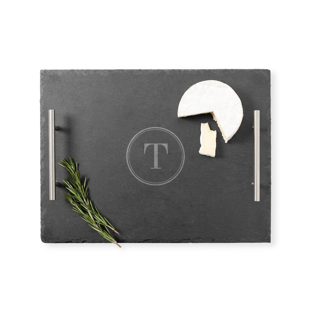 Personalized Tray with Metal Handles D428735