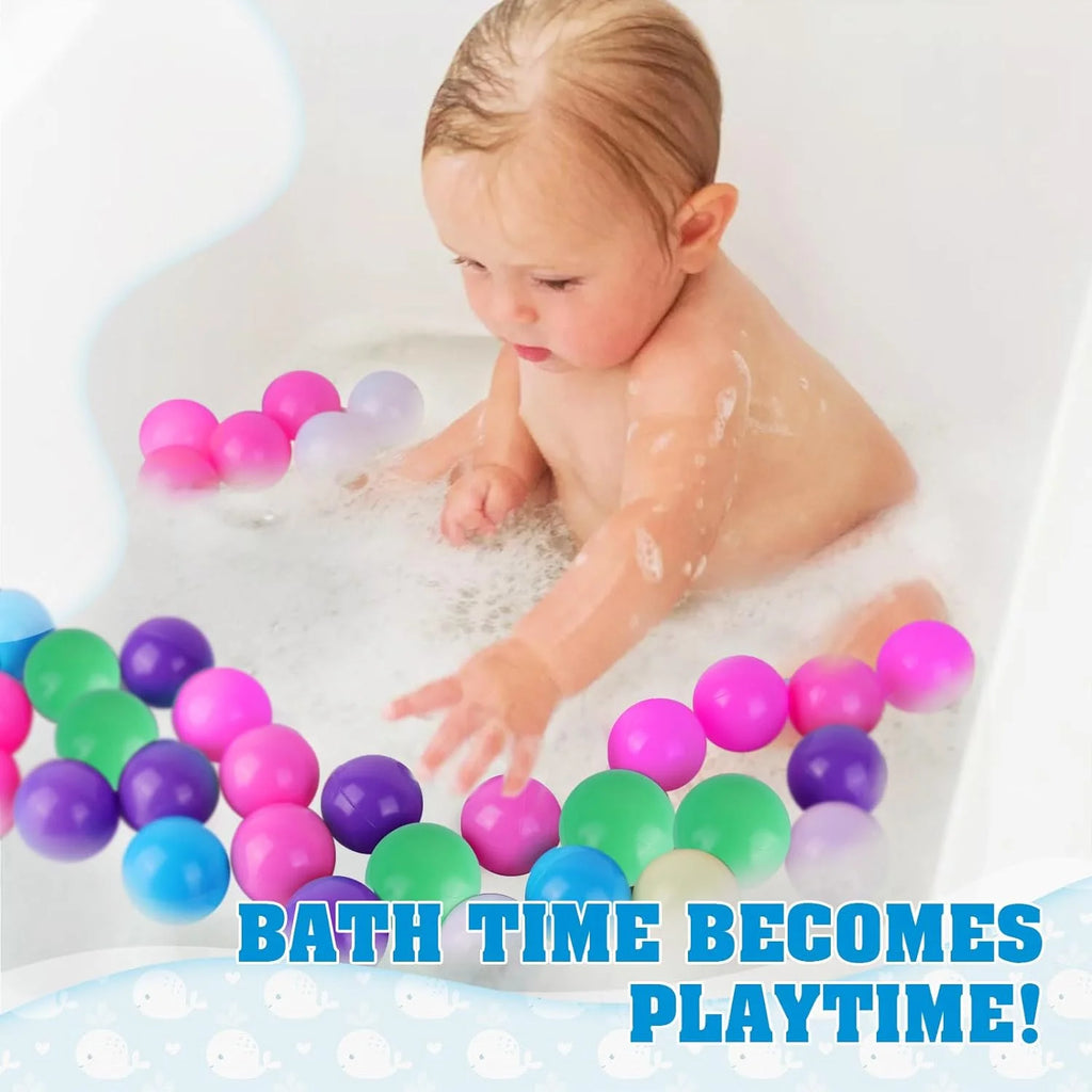200 Count 8 Colors Plastic Ball Pit Balls with Storage Mesh Bag R101