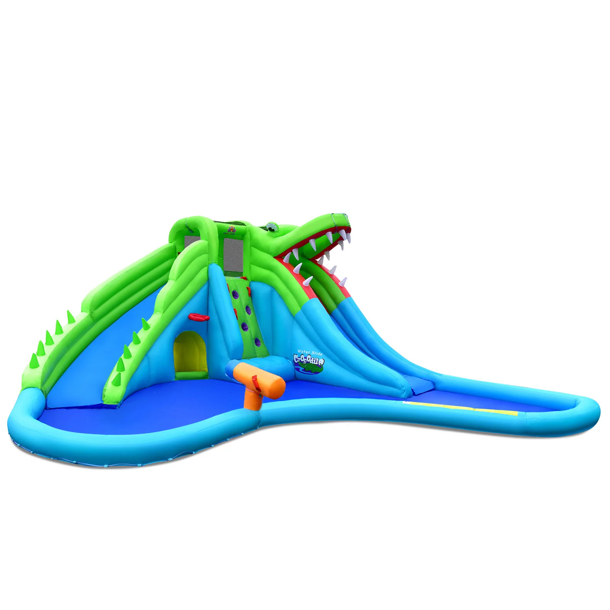 Inflatable Crocodile Water Slide Park with Pool L95665