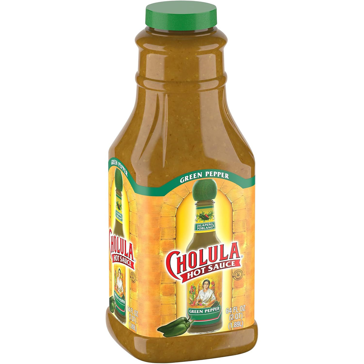 Green Pepper Hot Sauce, 64 fl oz X4242