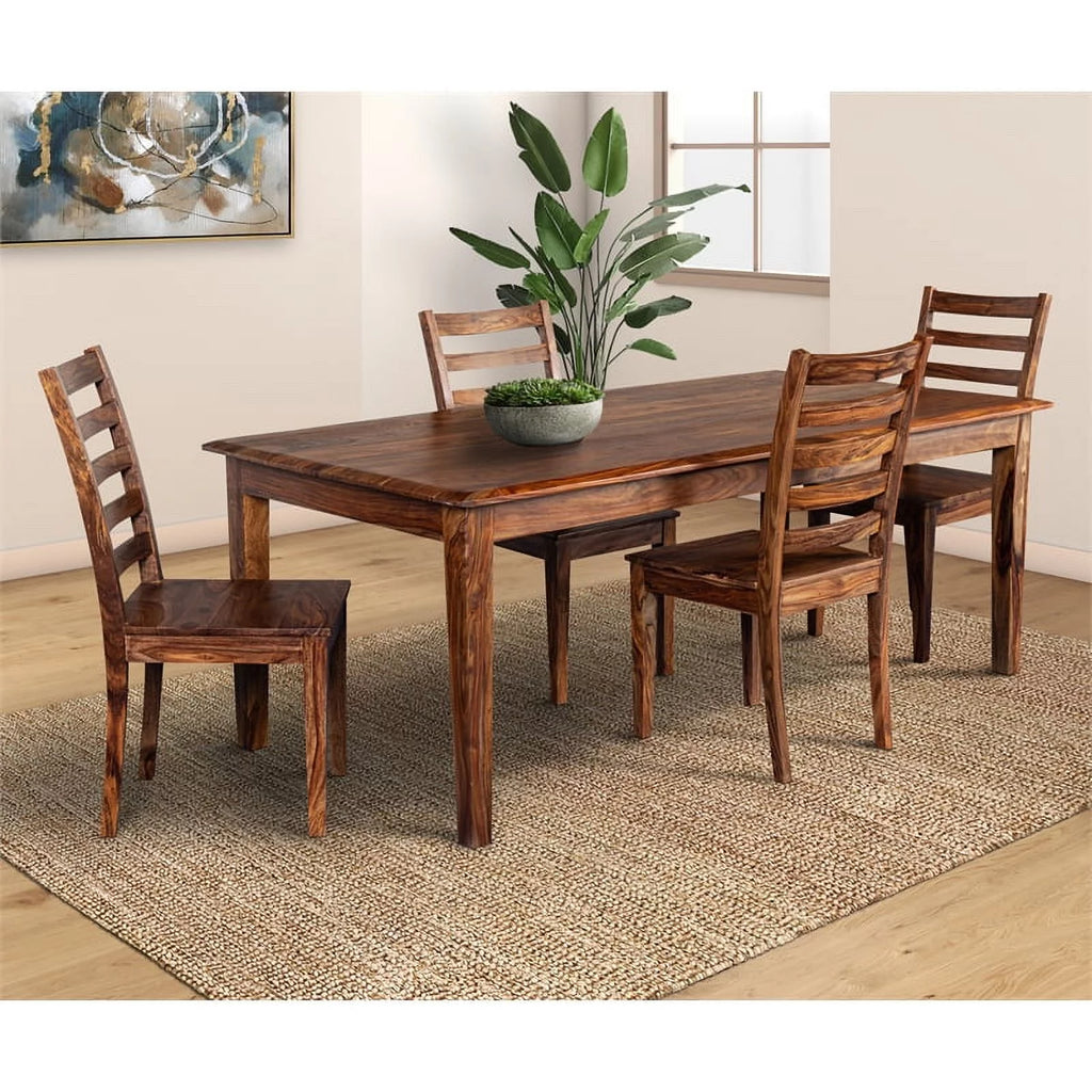 Solid Sheesham Wood Dining Table Brown I688407