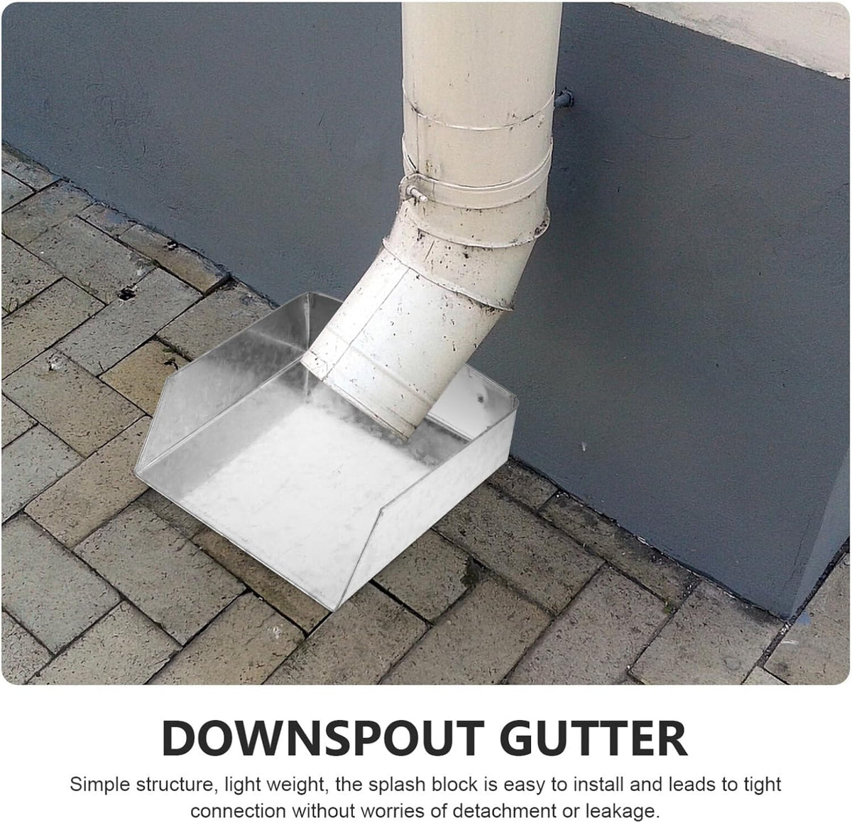 Metal Rain Gutter Downspout Splash Block A483