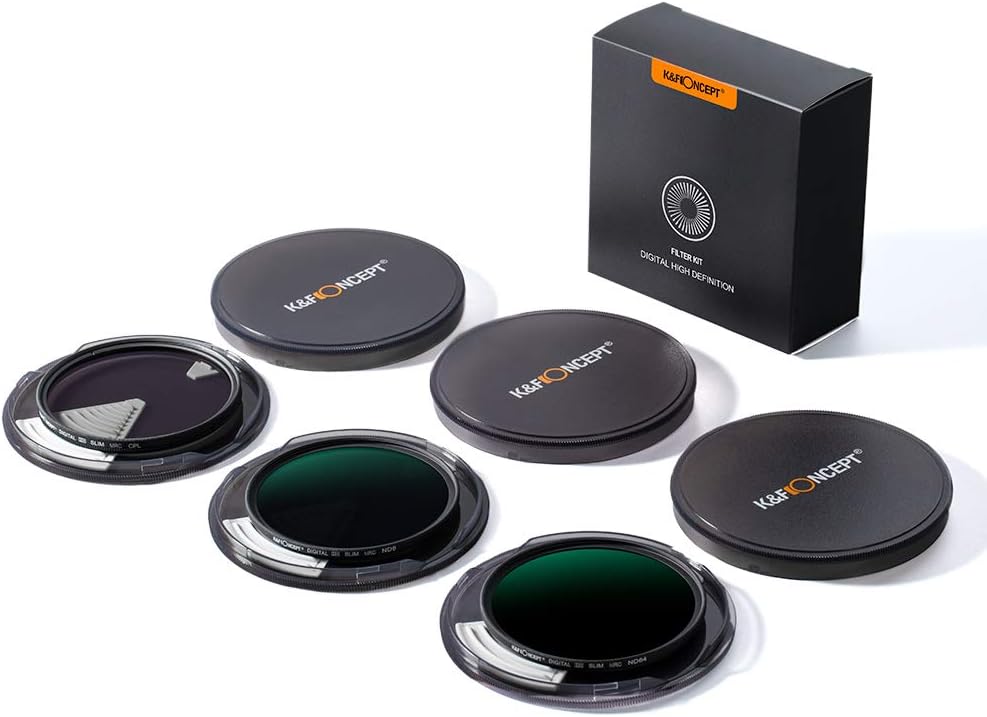 46mm ND8 ND64 CPL Circular Polarizer Filter Kit with Multi-Layer Coatings, Pack of 2 A754328