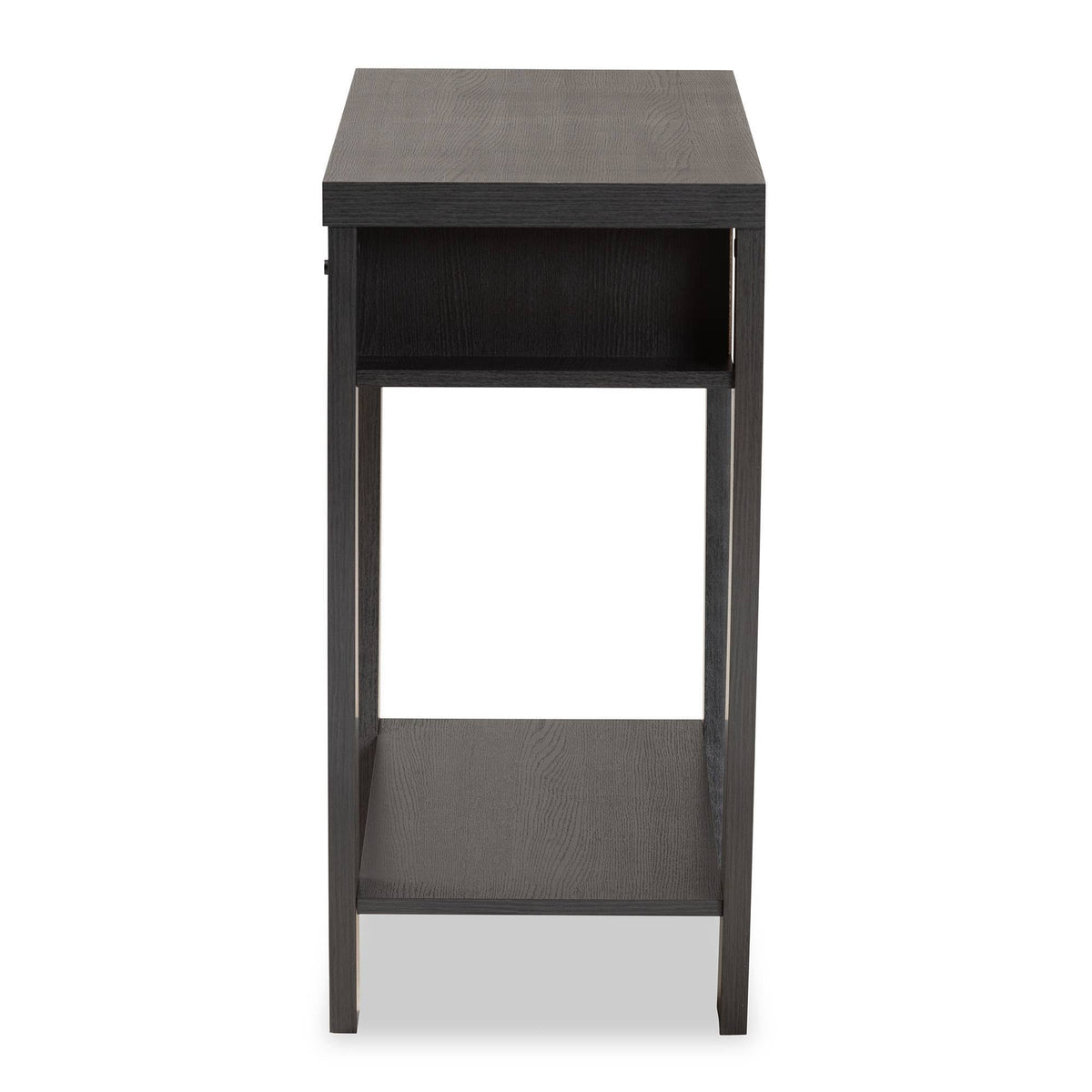 Dark Brown Wood 2-Drawer Console Table Q61288