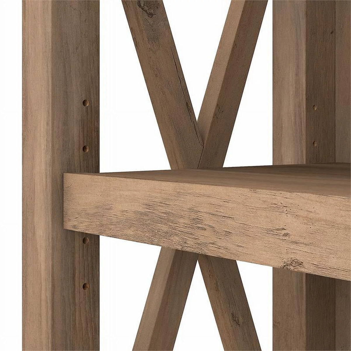 5-Shelf Reclaimed Pine Wood Bookcase C993