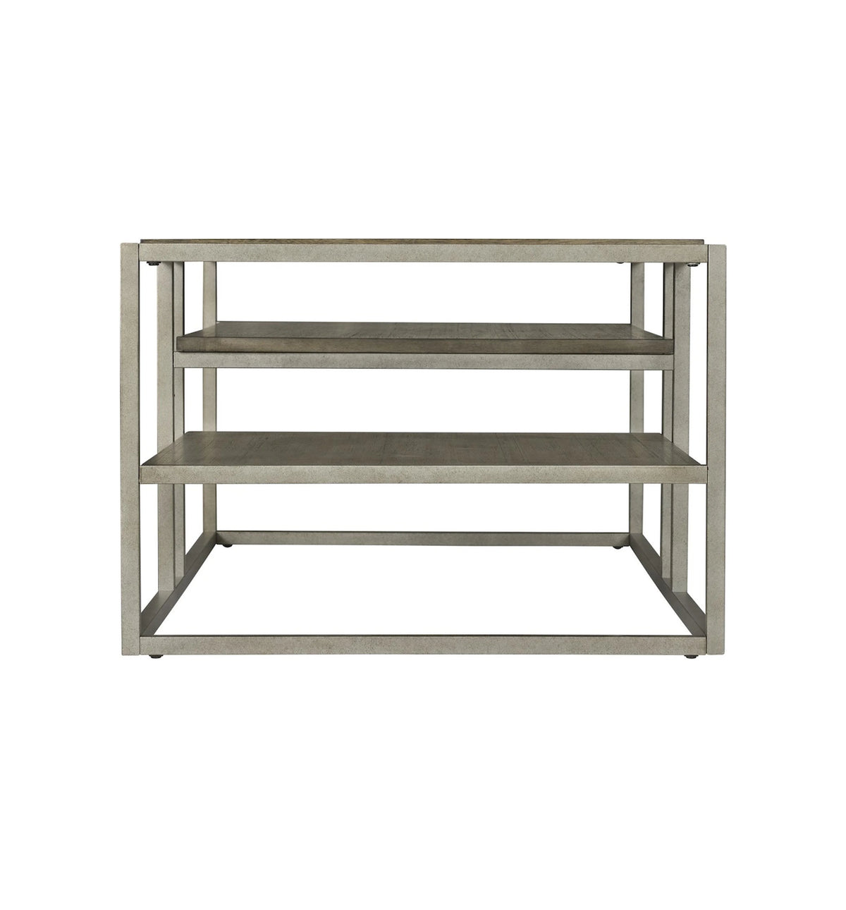 Wood Metal Coffee Table with Shelf H193