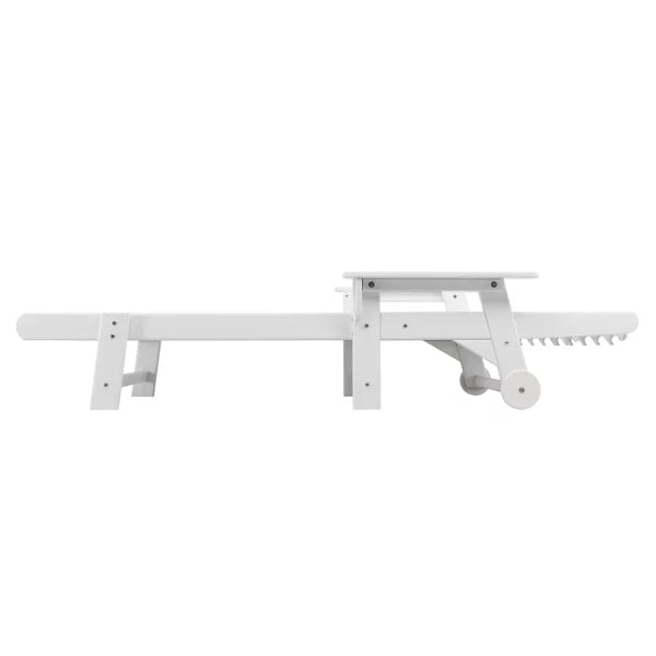 White HDPE Adjustable Backrest Lying Bed R30157