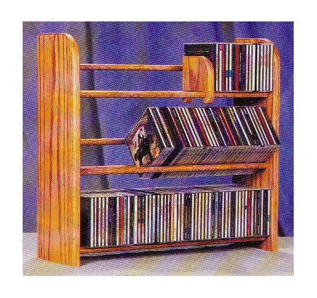3 Row Dowel CD Rack (Honey Oak) R112716