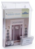 Clear Acrylic Literature Holder with Business Card Holder S5318