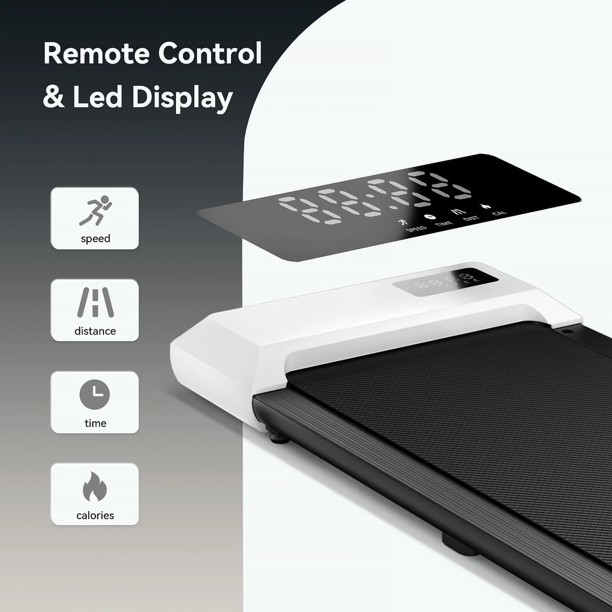 2 in 1 Portable Treadmill with LED Display W55983