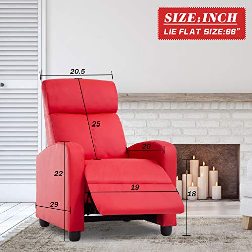 Black Recliner Chair with 2 Point Massage and Lumbar Support Q322