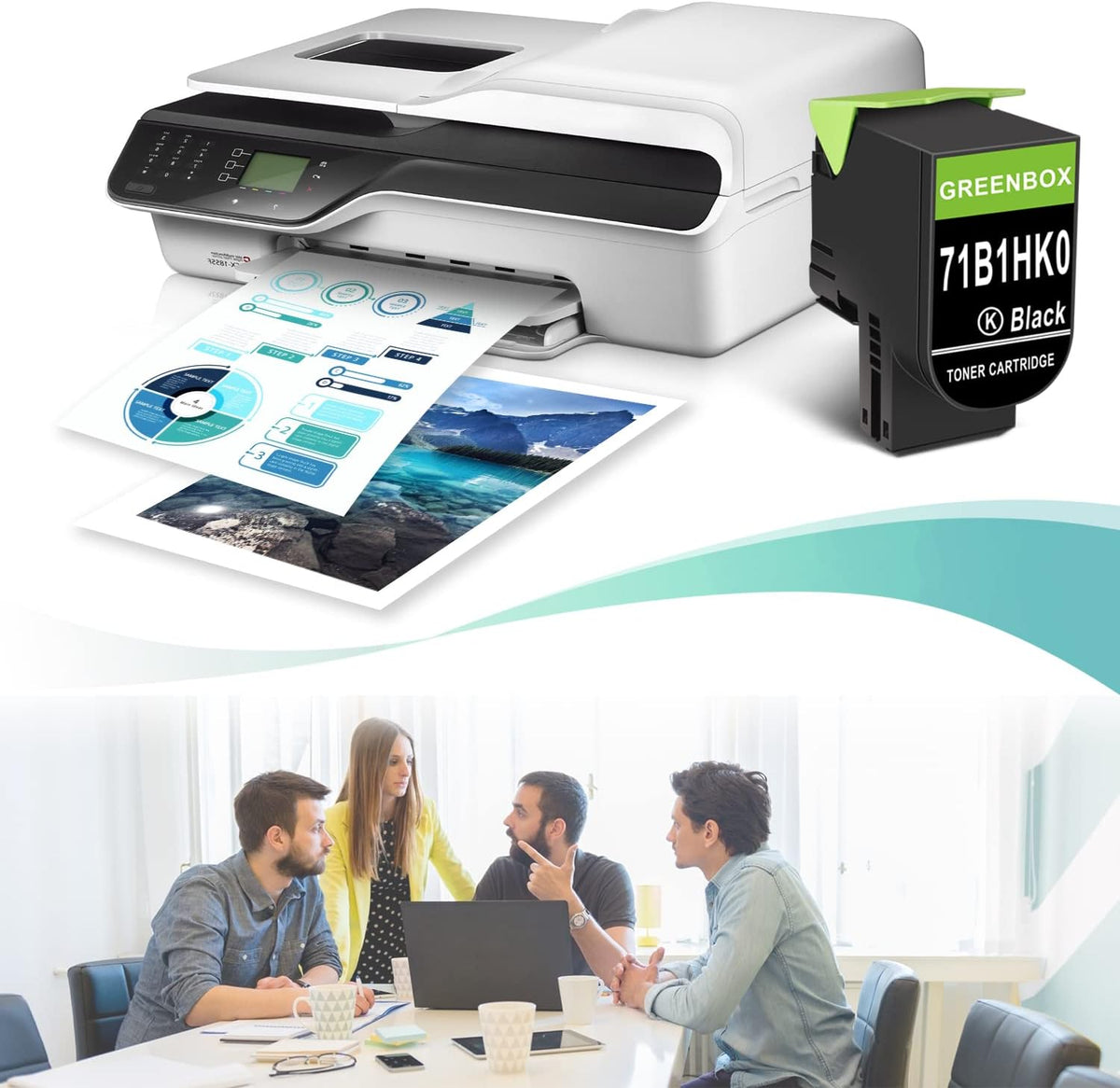 Remanufactured Toner Cartridge Replacement (1 Black) R320200