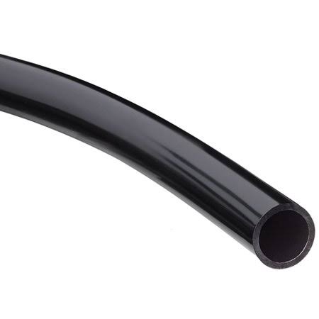 Soft Black Opaque PVC Tubing, 1/4 inch Inner Diameter, 1/2 inch Outer Diameter, 50 ft Y703138