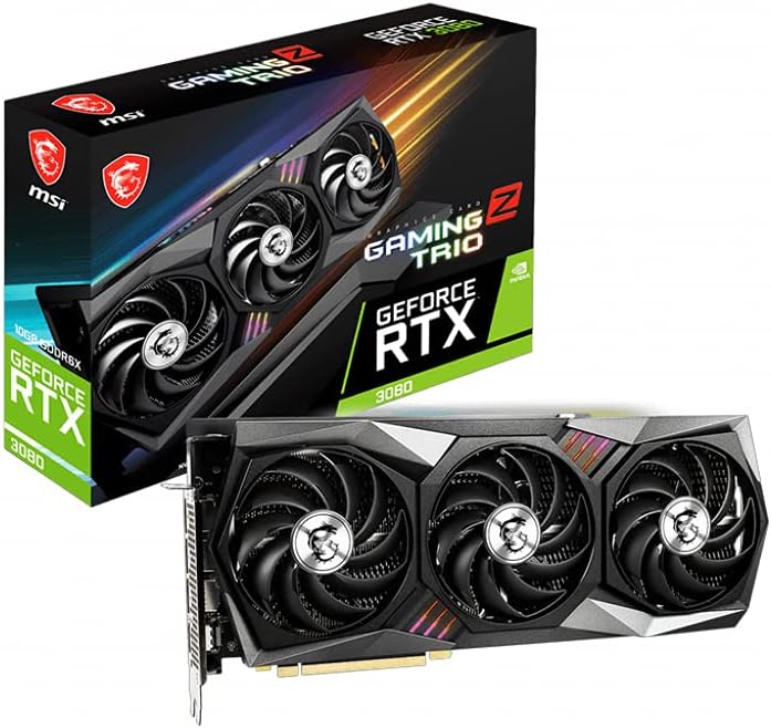 Gaming GeForce RTX 3080 10GB GDRR6X 320-Bit HDMI DP Torx Fan RGB OC Graphics Card Z8822