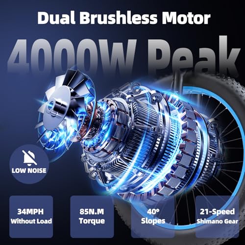 26" Fat Tire Dual Motor Electric Bike L469248