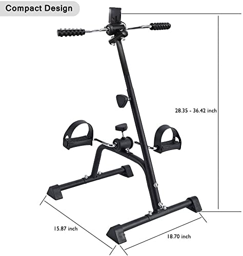 Adjustable Pedal Exerciser Bike for Total Body with Monitor O286838