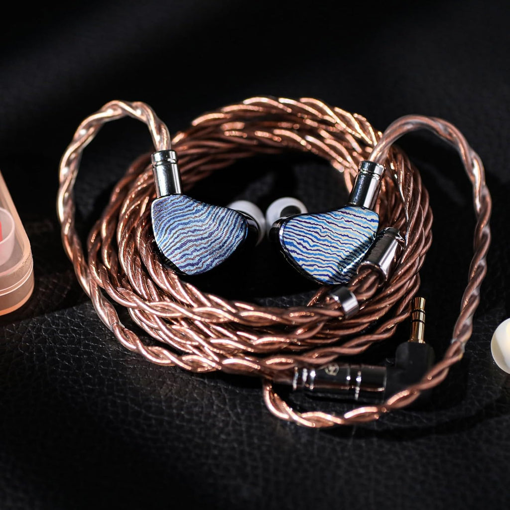1 DD+1 Planar +2 BA IEM Earphones with Detachable 2pin Cable Y248