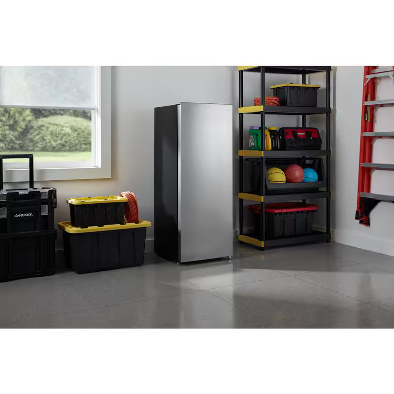 7 cu. ft. Convertible Upright Freezer/Refrigerator in Stainless Steel B8882