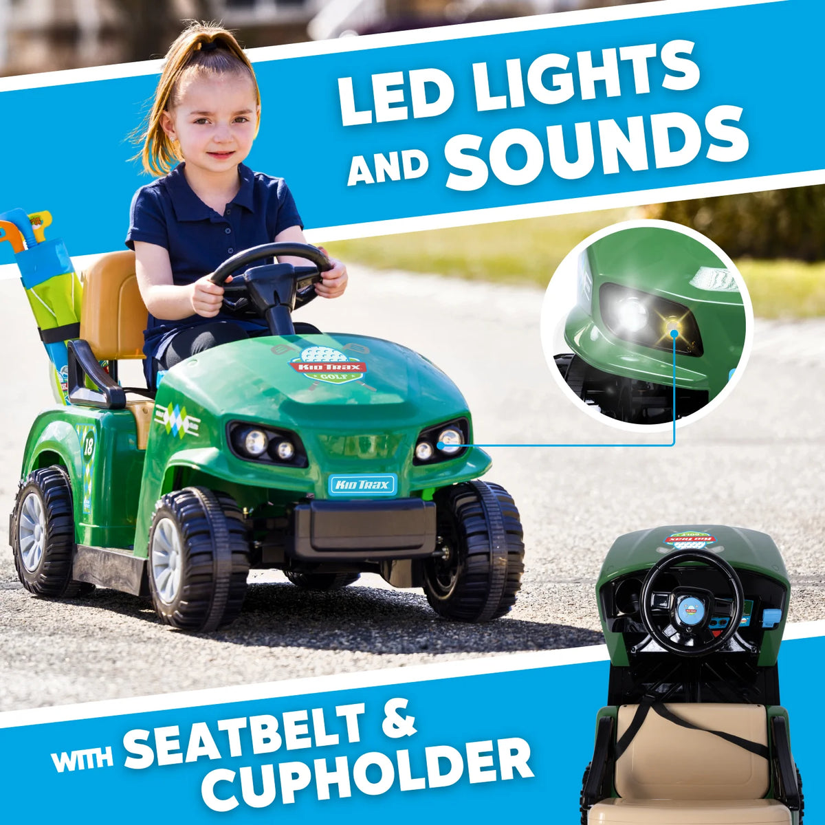 6V Ride On Golf Cart for Toddlers Y4979