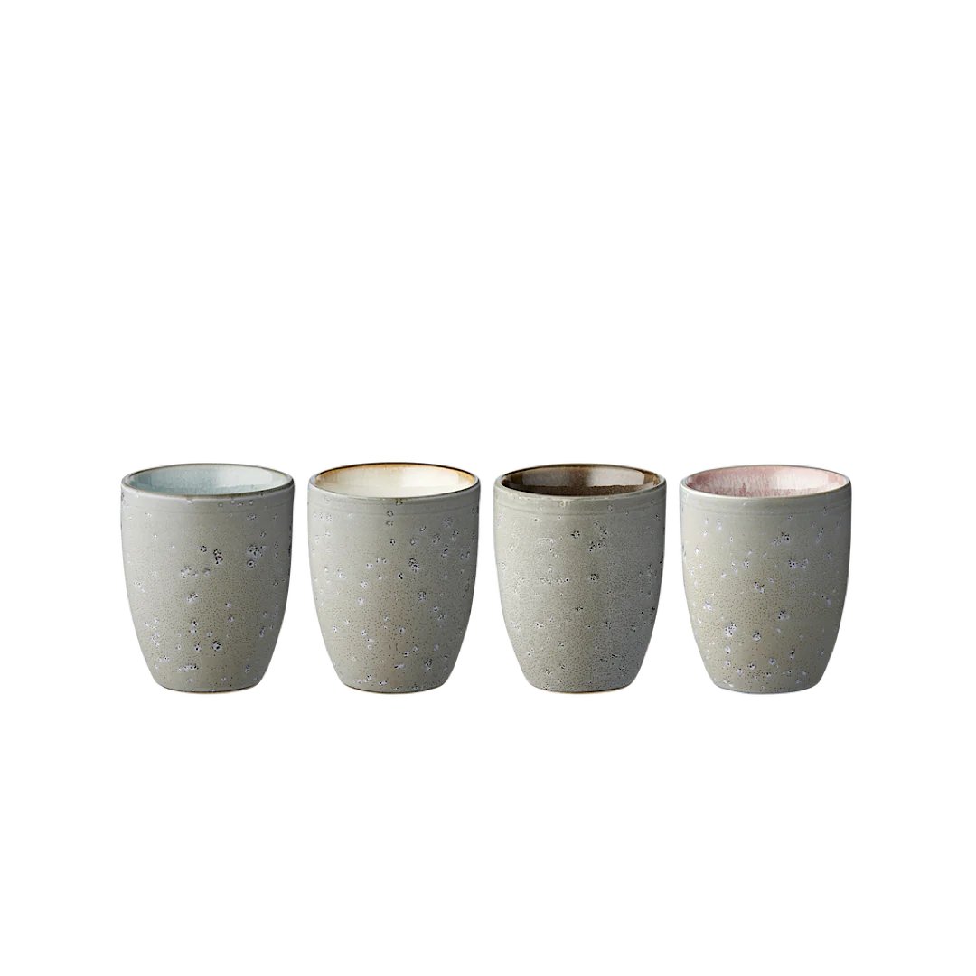 Stoneware Thermo Mug 0.27 l 4 Pcs Q4124