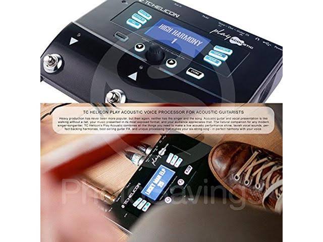 Acoustic Vocal and Acoustic Guitar Effect Processor Pedal Bundle with Mic F1104