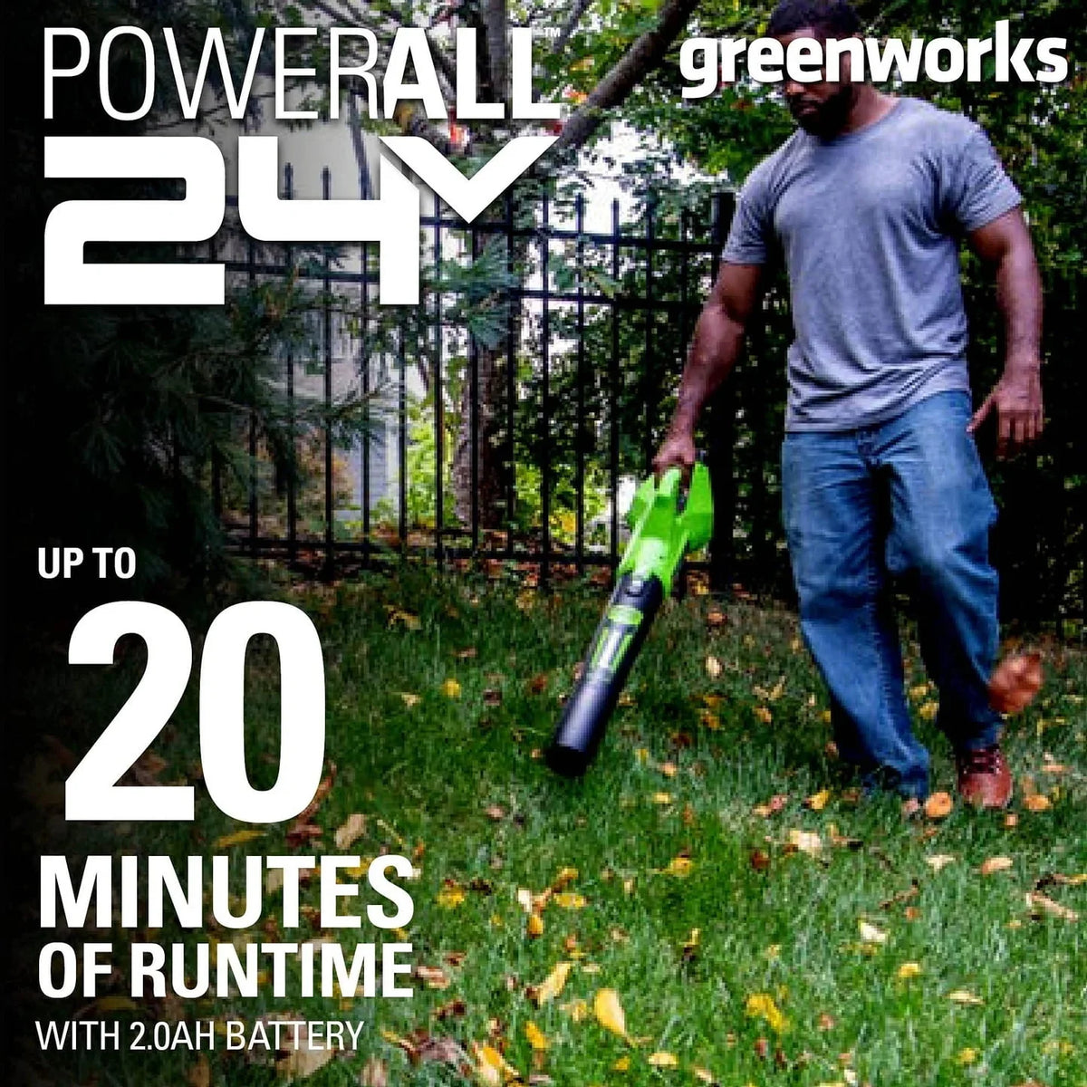 24V Cordless Axial Blower with 2Ah USB Battery & Charger S987