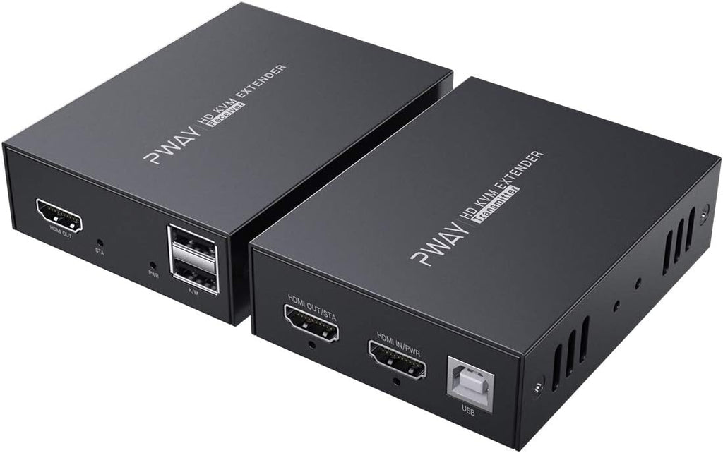HDMI KVM USB Extender Over Ethernet Cat5e/6 Up to 50m/164ft 1080P 3D Y516