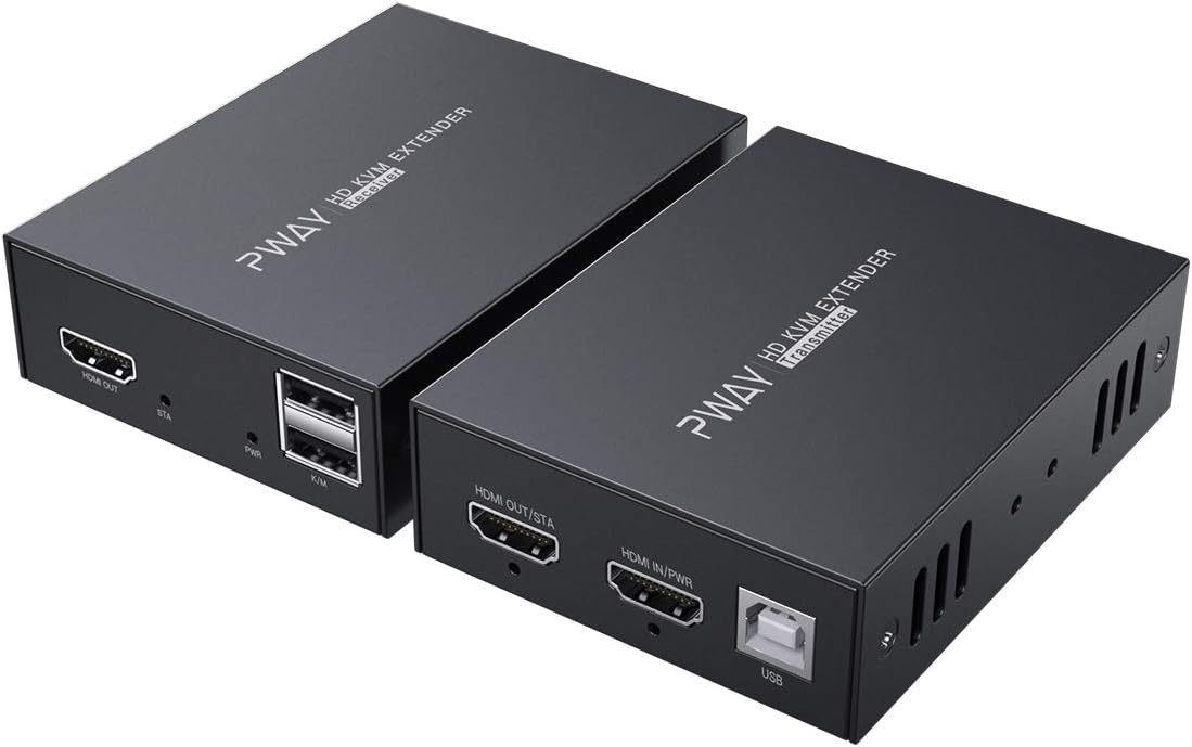 HDMI KVM USB Extender Over Ethernet Cat5e/6 Up to 50m/164ft 1080P 3D Y516