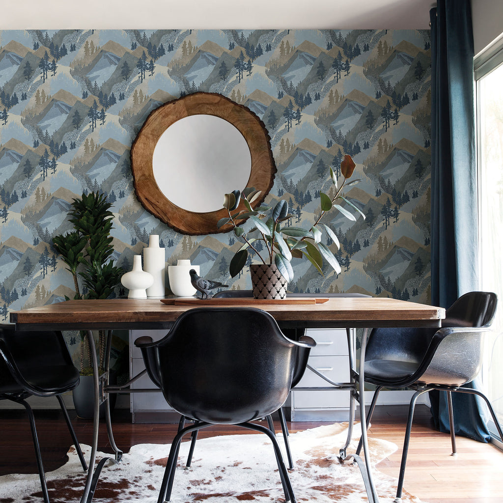 Blue Mountains Wallpaper, 20.5-in by 33-ft, 56.38 sq. ft G895445