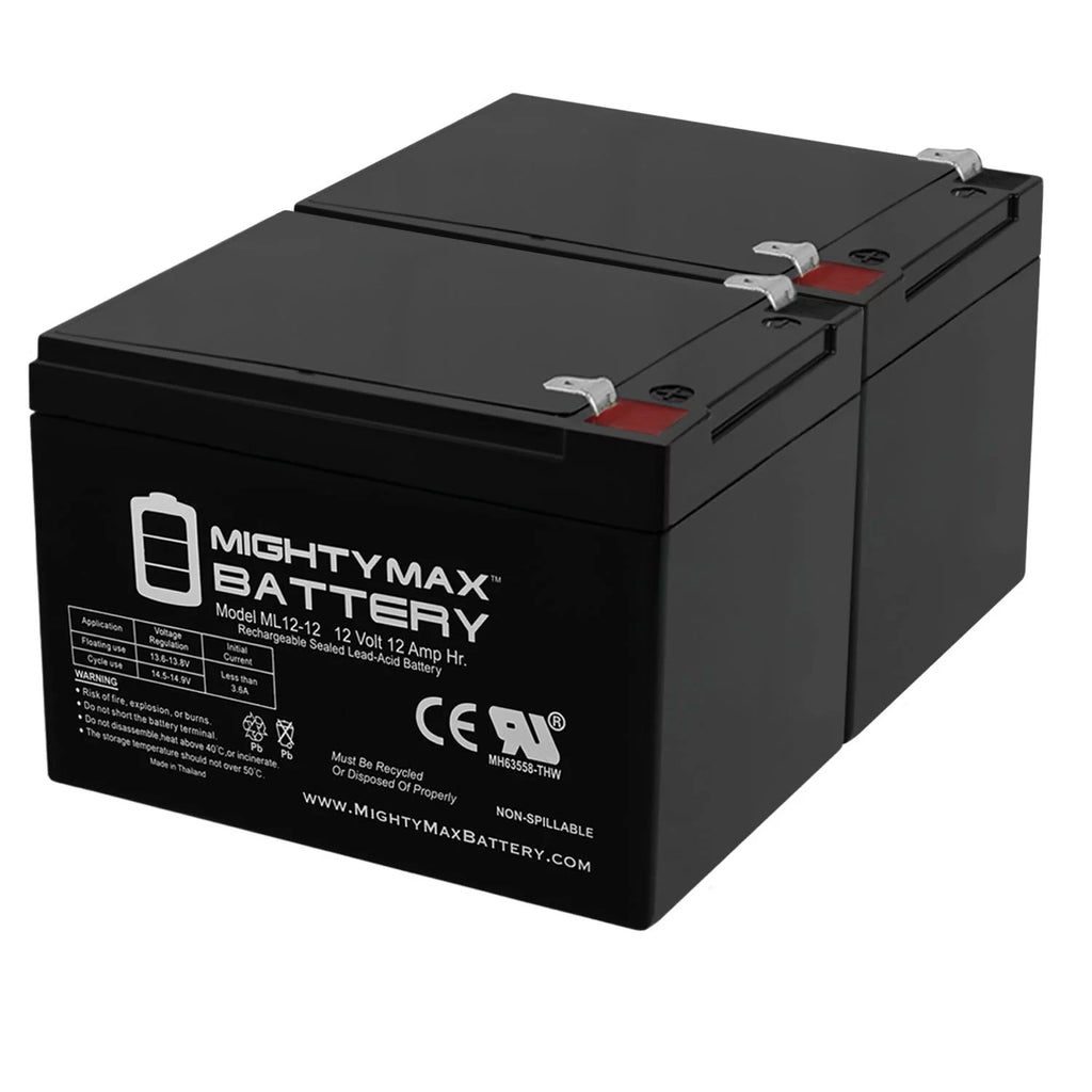 12V 12AH Compatible Battery 2 Pack Y868