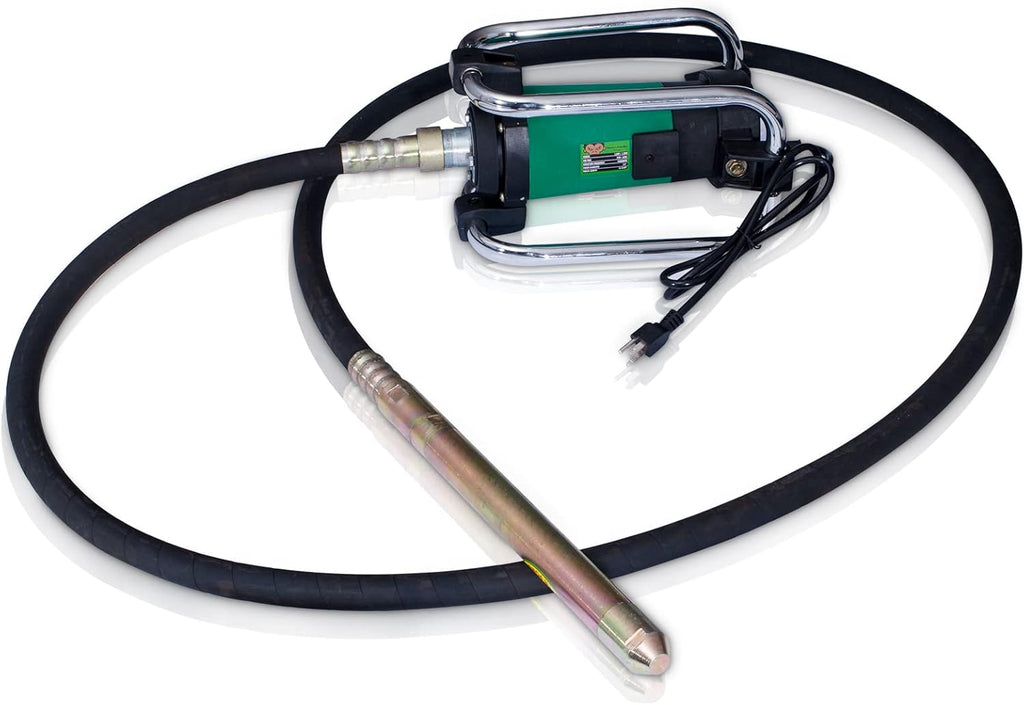 Concrete Vibrator 110V/50HZ 16000RPM with 4.5M Poker, 38MM Diameter Head G60560