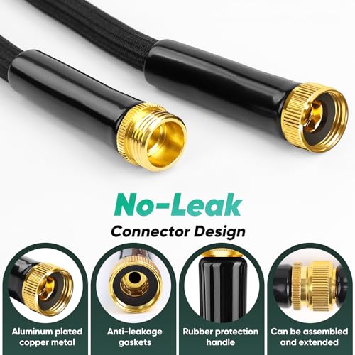 100FT Lightweight Garden Hose with 8 Function Nozzle K675096