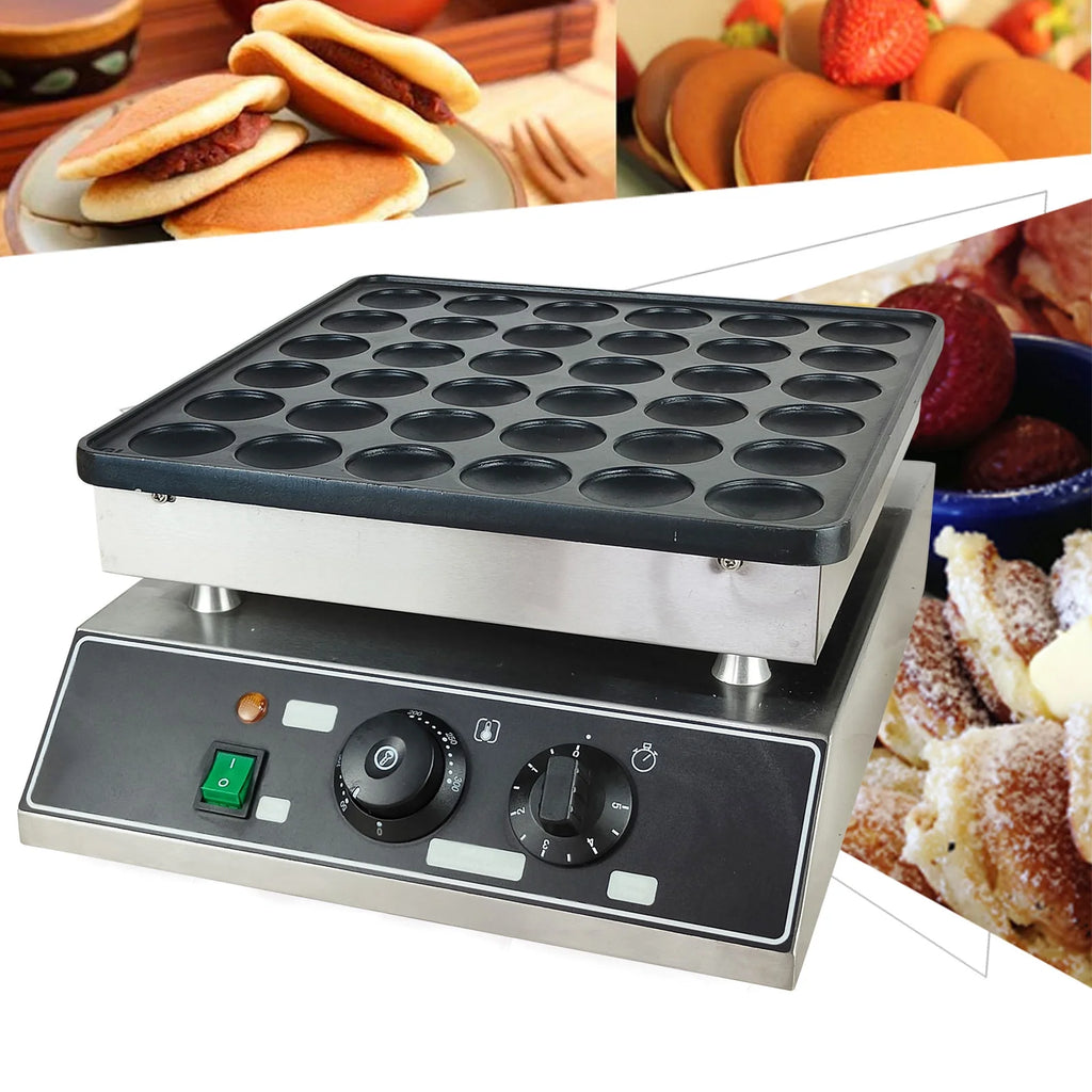 36 Holes Electric Mini Waffle Pancake Maker Stainless Steel 1000W M88306
