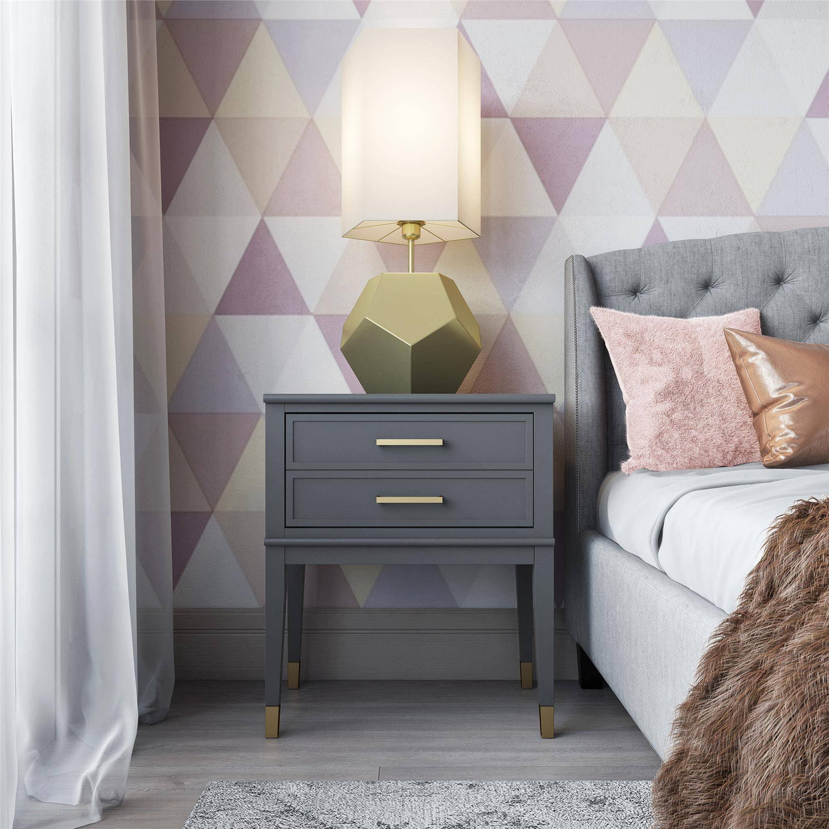 Gray End Table J16719