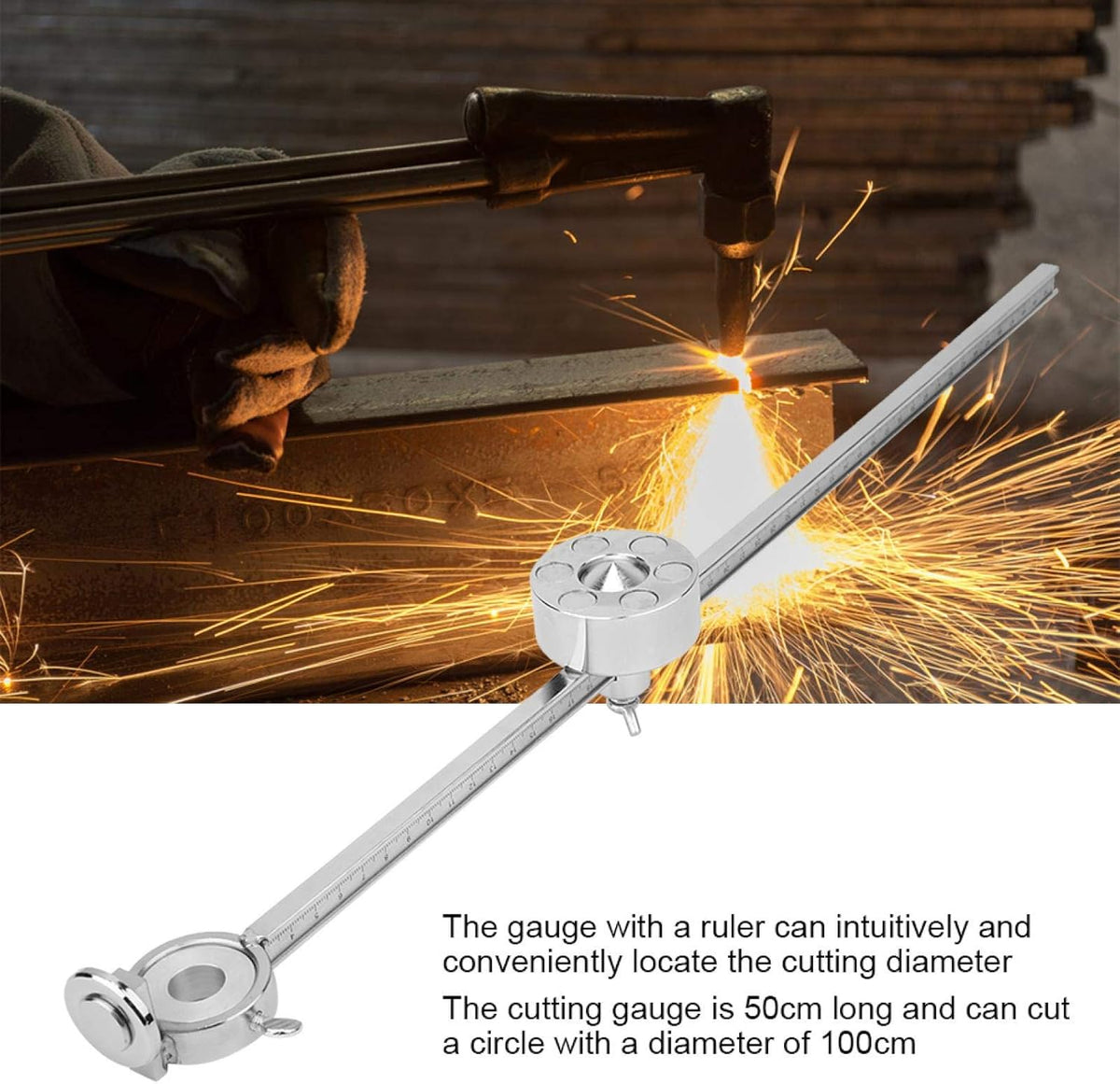 Stainless Steel Oxygen Welding Cutting Tool Accessories with Scale Ruler L987