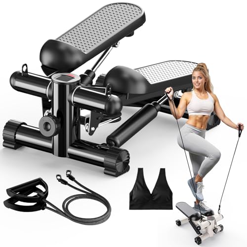 2-in-1 Stepper Machine with Resistance Bands E6828