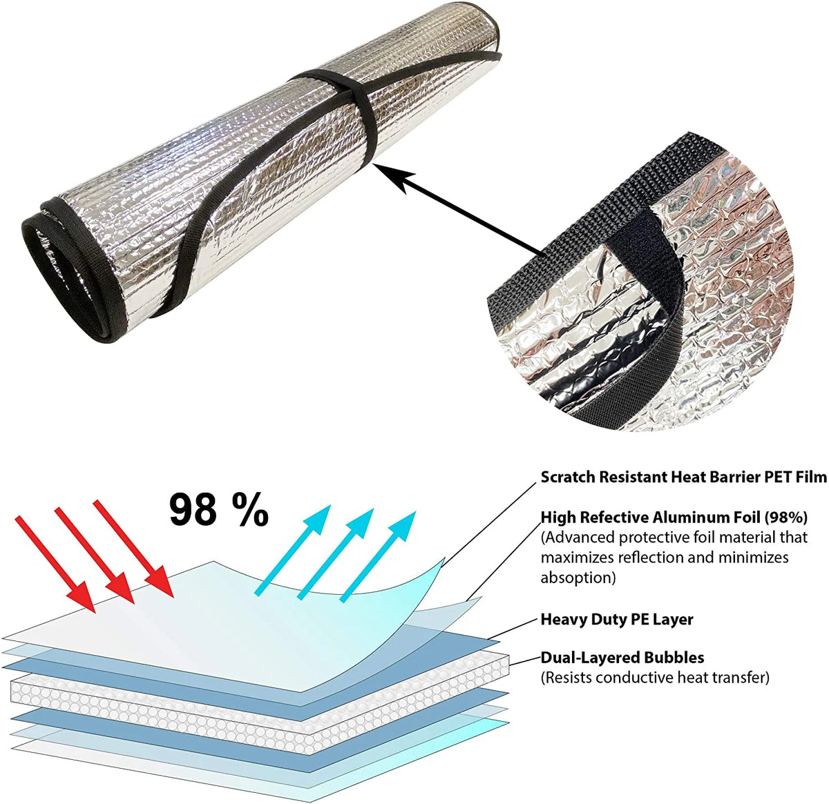 Front Windshield Sunshade for Hyundai Santa Fe W4685