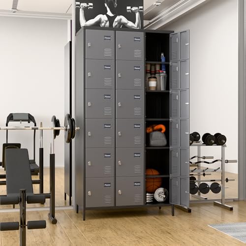 9 Doors Steel Storage Locker Cabinet, Black U798