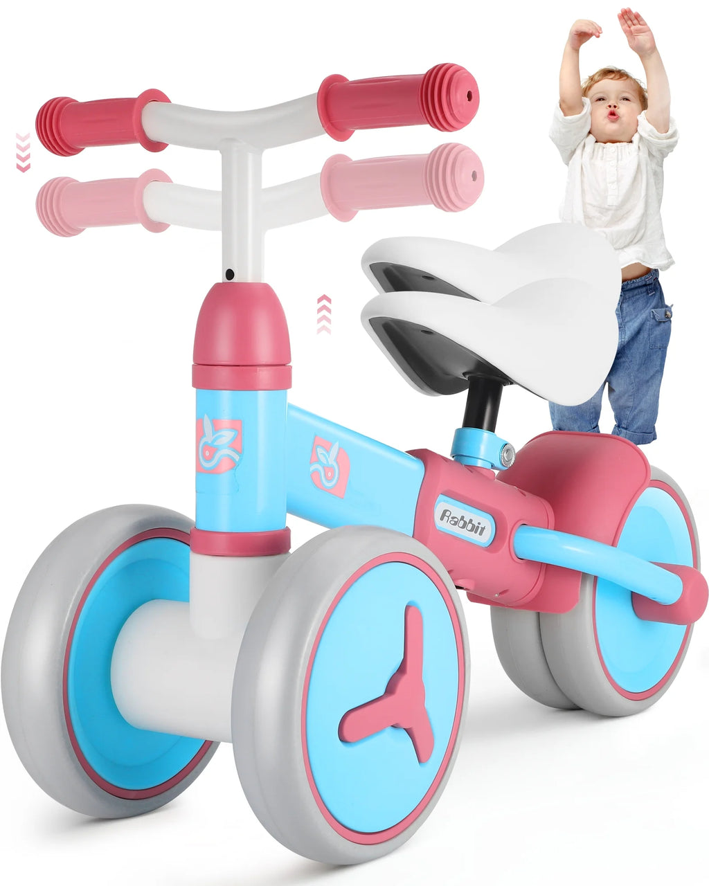 Baby Balance Bike with 4 Wheels V128