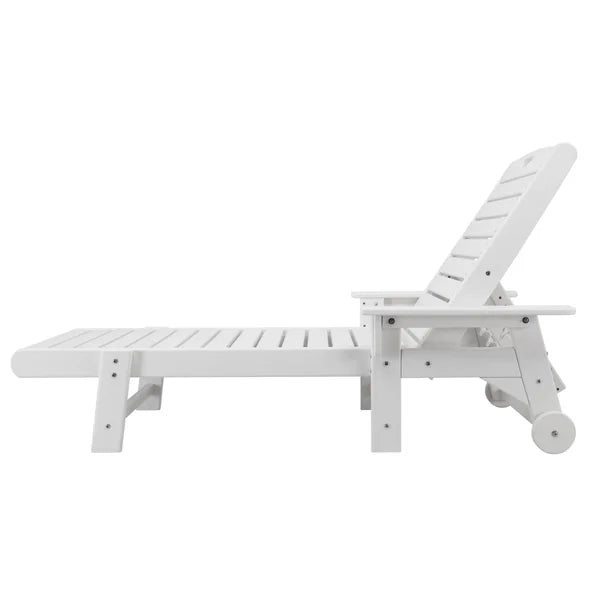 White HDPE Adjustable Backrest Lying Bed R30157