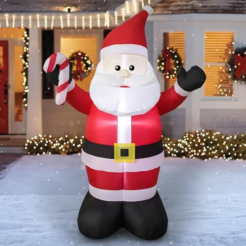 4 Foot Christmas Inflatable Santa Claus Decoration with LED Lights T4767
