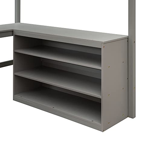 Espresso Twin Over Twin Bunk Bed with Trundle and 3 Drawers Y2727