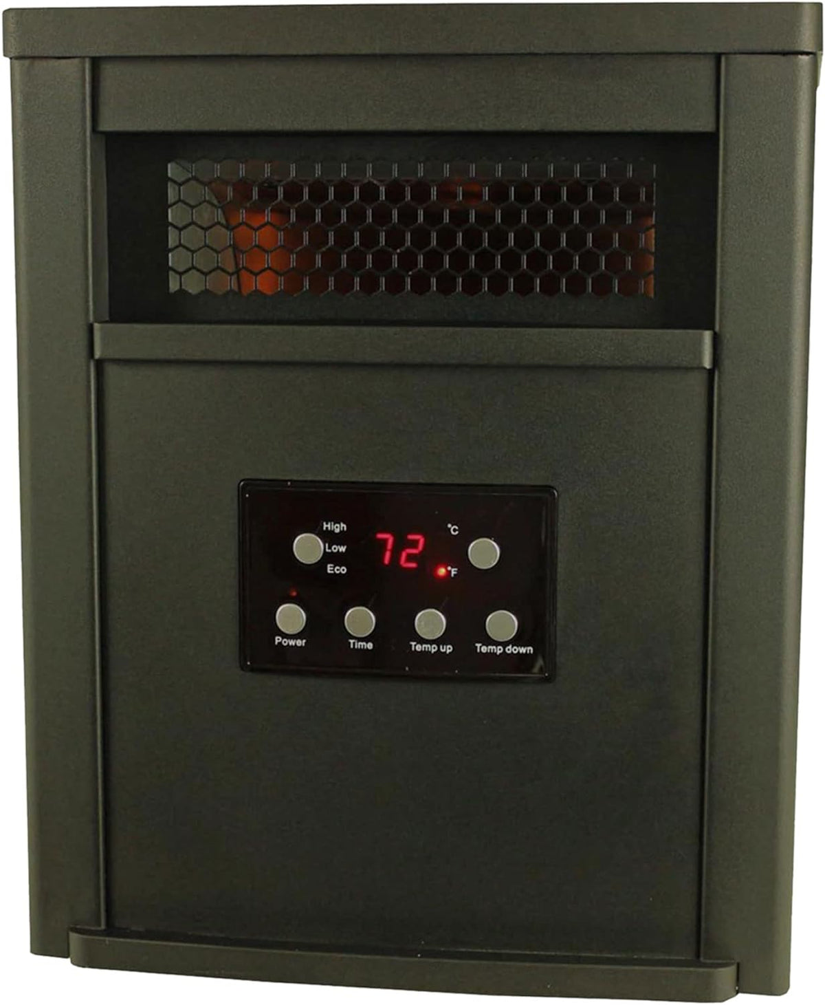 1500W Portable Electric Infrared Quartz Space Heater with Remote Control, Black (2 Pack) U16367
