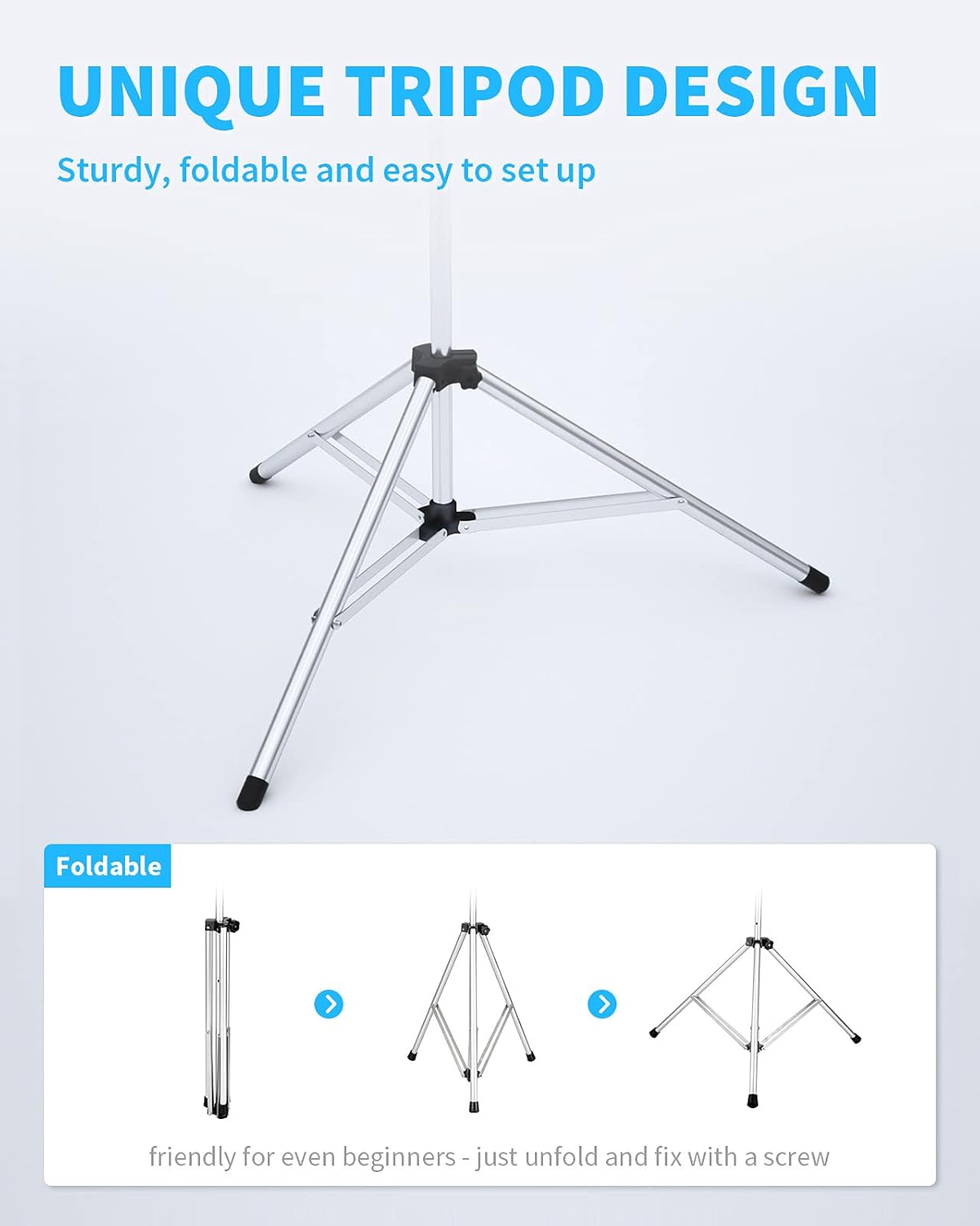 Outdoor Projector Screen with Stand, 120 Inch (16:9), Portable with Full-Set Bag O380