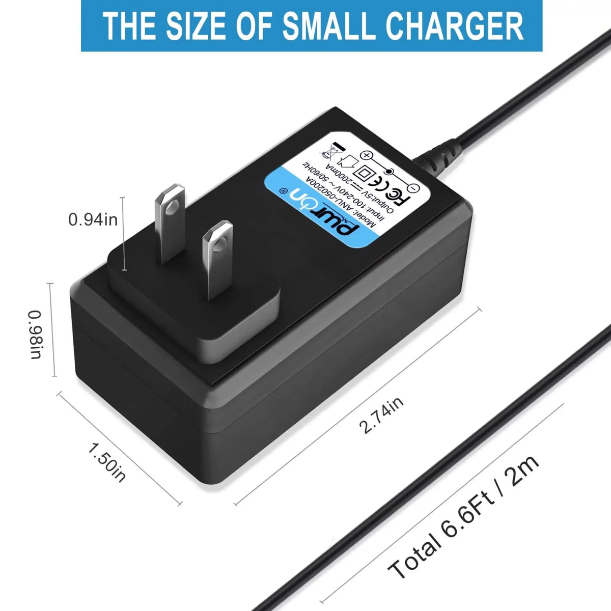 Compatible AC/DC Adapter Charger Replacement Switching Power Supply Cord D24664