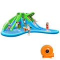 Inflatable Crocodile Water Slide Park with Pool L95665