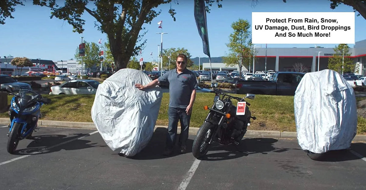 Motorcycle Cover for 1988 Vespa Px150e Scooter with Reinforced Securing Straps and Storage Bag U259185