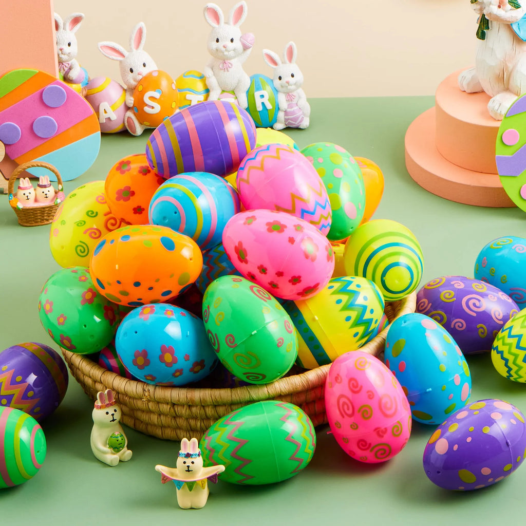 36 Pcs Plastic Jumbo Easter Eggs P279129