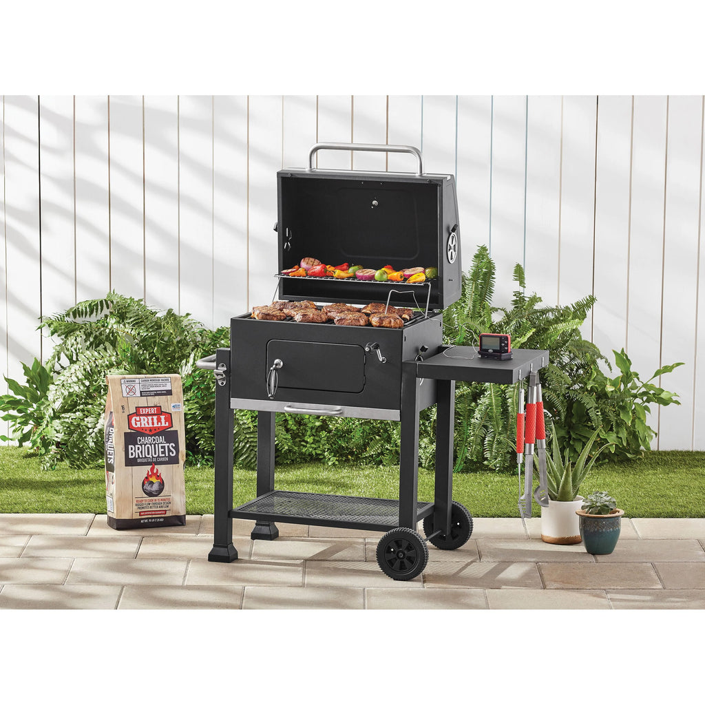 Heavy Duty 24-inch Charcoal Grill, Black X24111